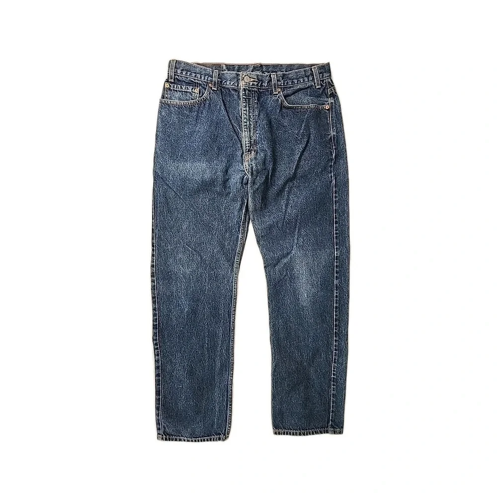 Levi's 505 Men's 38x32 Blue Jeans Regular Fit Straight Leg Classic Timeless EUC